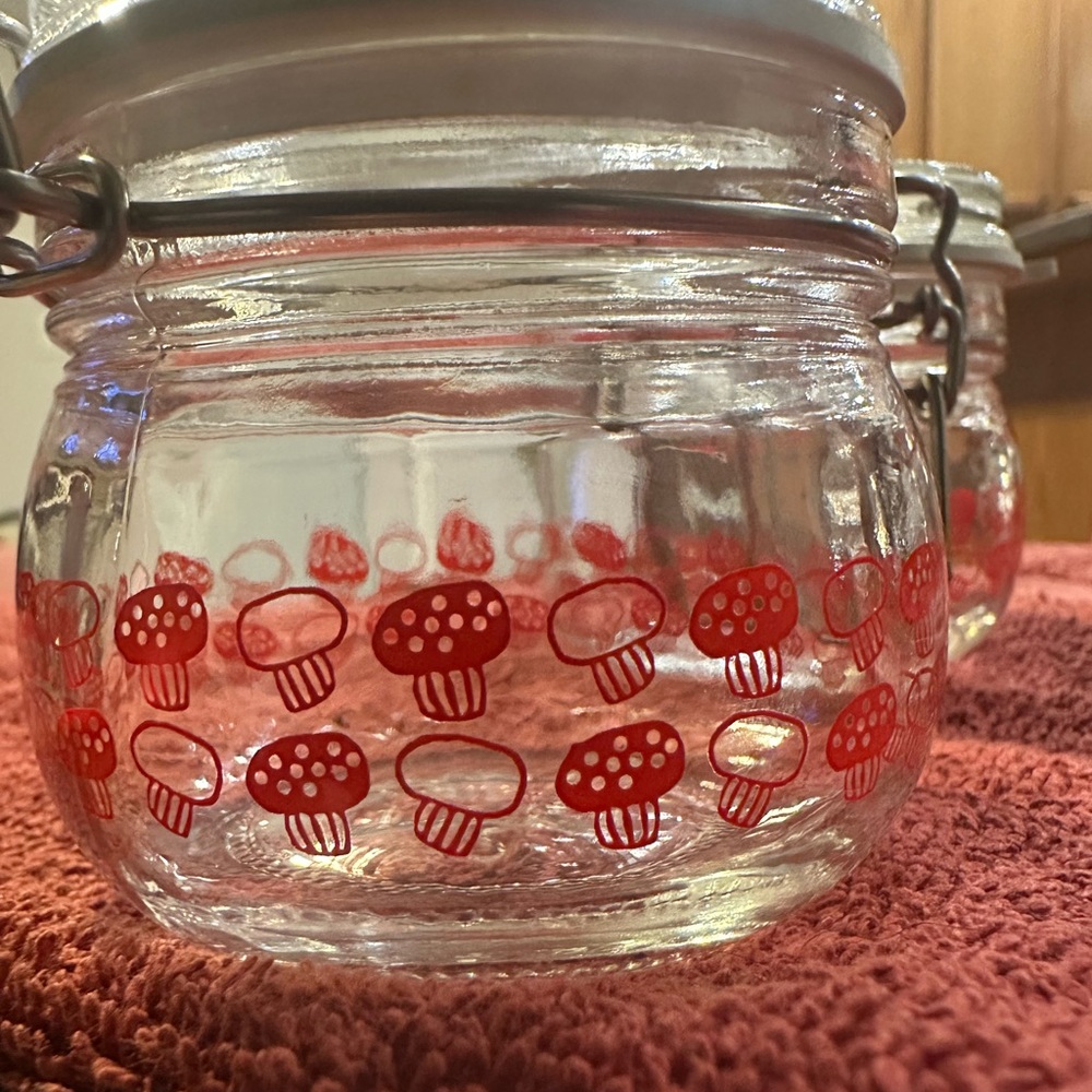 IKEA mushroom jar set